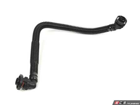 ES#3707223 - 0P2103282A - Vent Tube - Left Lower - Connects the left side oil separator to the crank case. - Genuine Volkswagen Audi - Audi