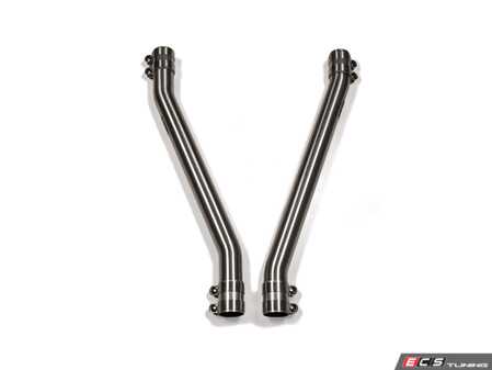 ES#4883486 - 021674LA01 - 4M SQ7 Resonator Delete - Add an aggressive exhaust note & let your engine breathe! Featuring dual 2.75" T304 stainless steel tubing for increased flow and OE-style sleeve clamps for effortless installation. - ECS - Audi