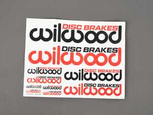 ES#4361370 - 400-16187 - Sticker Sheet - Wilwood  - A full 11" x 8.5" Wilwood logo sheet with 10 stickers, two each in five different sizes. The smallest size starts at 1-5/8" wide, up to the largest measuring 10-1/2" x 2-3/8". - Wilwood - Audi BMW Volkswagen Mercedes Benz MINI Porsche