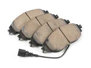 ES#4900088 - EUR1633A - Front Euro Ceramic Brake Pad Set (EUR1633A) - includes brake wear sensors - Akebono - Audi Volkswagen