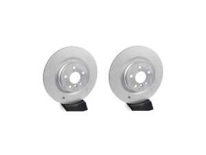 ES#4661077 - 34216799371kt1KT - Rear Z Coated Brake Rotors - Pair - 12.99" (330x20mm) - A premium rotor option for smooth braking and corrosion resistance, plain faced rotor - Zimmermann - BMW MINI
