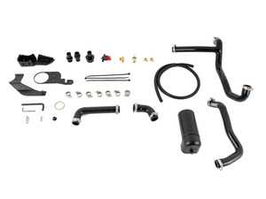 ES#4906657 - 053538LA04KT - B6 A4 1.8T Performance Baffled Oil Catch Can System - 8 oz. - Keep your intake tract clean and oil free! Featuring a four-chamber baffled catch can, durable silicone hoses, and a plug & play bracket for seamless integration. - ECS - Audi