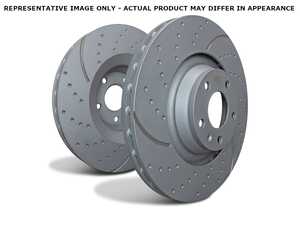 ES#2619970 - GD1792 - Front Brake Rotors EBC Slotted And Dimpled - Pair 11.57" (294x22) - Upgrade to a slotted / dimpled rotor for improved braking - EBC - MINI