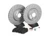 ES#3679582 - 2464212612KT4 - CLA250 Front Brake Service Kit - Featuring Zimmermann Coated Rotors and TRW Ceramic Brake Pads - Assembled By ECS - Mercedes Benz