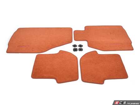 ES#3341127 - 99704480108M23 - Set Of Floor Mats - Terracotta  - OEM Terracotta floor mat set - Genuine Porsche - Porsche