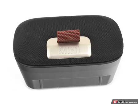 ES#4813185 - 51165A54984 - Stowage Box/Storage Box - Vescin-/strick Combination JCW black - Located in the center console. Requires mount 51165A54986 - Genuine MINI - MINI