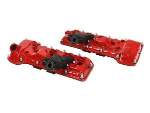 ES#4907677 - 1112784815xredkt - E9X M3 Aluminum Valve Cover Set - Gloss Red - Upgrade to durable aluminum composition that outlasts factory magnesium alloy! This set of gloss red valve covers includes oil separators, gaskets, and bolts. - Bremmen Parts - BMW