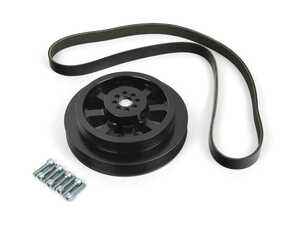 ES#4491708 - IEBAVJ6 - IE Audi 3.0T Crank Pulley Upgrade Kit - 207mm - Increases boost for "dual pulley" tune power levels without replacing the press-on supercharger pulley for an easier install. - Integrated Engineering - Audi