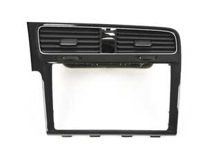 ES#3423727 - 5G1819728AGQYI - Center Vent With Trim - Satin Black - Center vent section found around the radio - Genuine Volkswagen Audi - Volkswagen