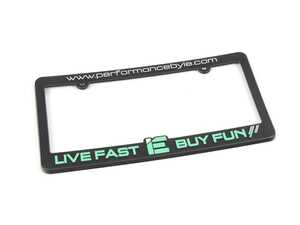 ES#4882982 - IEGRUU26 - IE License Plate Frame - Bolting an IE License Plate Frame onto your ride shows that you have a passion for building the ultimate driving machine. - Integrated Engineering - Audi Volkswagen Porsche