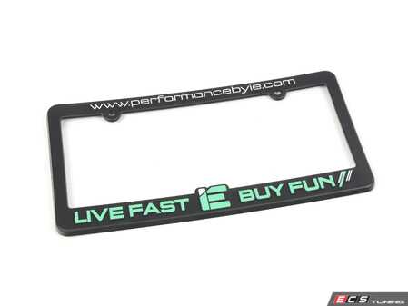 ES#4882982 - IEGRUU26 - IE License Plate Frame - Bolting an IE License Plate Frame onto your ride shows that you have a passion for building the ultimate driving machine. - Integrated Engineering - Audi Volkswagen Porsche