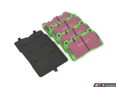 ES#3063625 - DP22168 - Front GreenStuff Performance Brake Pad Set - Mildly upgraded pad, great for an afternoon of sporty driving. - EBC - Audi