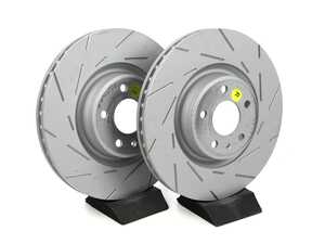 ES#4213721 - USR2026 - Front USR Series Sport Slotted Rotors - Pair (338x30mm) - Upgrade to a Turbo slotted rotor for improved braking - EBC - Audi