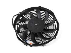 ES#4147288 - 30100435 - Universal 10" Low profile Electric Fan - Black - 802 CFM. High performance puller fan with curved blades. - Spal - 