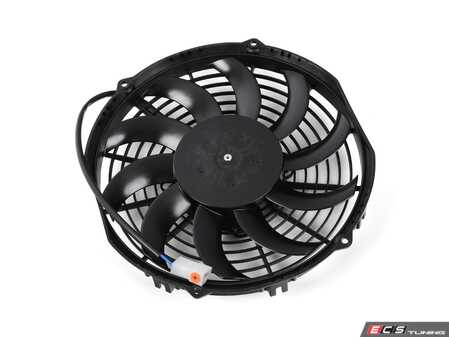 ES#4147288 - 30100435 - Universal 10" Low profile Electric Fan - Black - 802 CFM. High performance puller fan with curved blades. - Spal - 