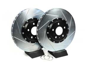 ES#4045895 - 1025x350x32mk56 - 2-Piece Front Rotors For 18z BBK - Pair (350mm) - 2-piece rotors for the 18z Brembo 6-piston caliper upgrade - JH Motorsports  - Volkswagen