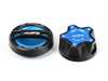 ES#4883006 - 622-0290-BLU - Blue Billet Engine Fluid Cap Set - B58 / S58  - Functional and stunningly  stylish way to add a nice touch to any engine bay! - Precision Raceworks - BMW