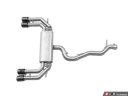 ES#4872223 - 053370LA01 - 8Y S3 Valved Cat-Back Exhaust System - Featuring TIG-welded T304 stainless steel construction and a valved muffler for aggressive tone on demand. Choose between resonated and non-resonated midpipes to dial in your perfect sound! - ECS - Audi