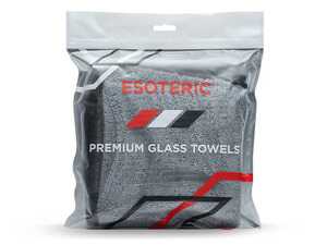 ES#4920038 - ES0.GLASSTOWEL.3 - Esoteric Glass Towel - 3-Pack - Premium glass towels for streak free windows! - ESOTERIC Car Care - Audi BMW Volkswagen Mercedes Benz MINI Porsche