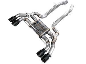 ES#4920269 - 3025-43301 - AWE Valved SwitchPath Axleback Exhaust - Diamond Black Tips - Upgrade your X3 M's exhaust for a sportier, more agressive tone! - AWE - BMW