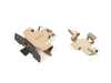 ES#4476910 - 971698231B - Disc Brake Anti-Rattle Clip Set - Fits left and right side - Genuine Volkswagen Audi - Audi