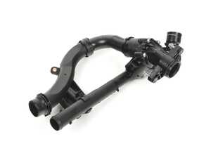 ES#4049225 - 2742003400 - Thermostat Assembly - Engine Coolant Thermostat / Water Inlet Assembly - Genuine Mercedes Benz - Mercedes Benz