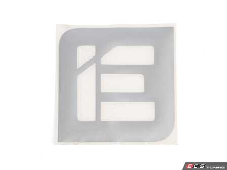 ES#4882929 - IEGRUU17-2 - 4" X 4" Die Cut IE Sticker - Grey - Strike fear into the hearts of slower vehicles with this IE logo vinyl sticker in your choice of color. - Integrated Engineering - Audi Volkswagen Porsche