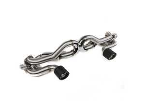 ES#4920419 - FS.POR.718GT4.VL - Fabspeed Porsche 718 GT4 / GTS / Spyder Valvetronic X-Pipe Exhaust System (2020+) - Re-Use OEM Tips - Made in the USA! 100% Bolt On Installation. Simple DIY installation; no cutting or welding required - Fabspeed - Porsche