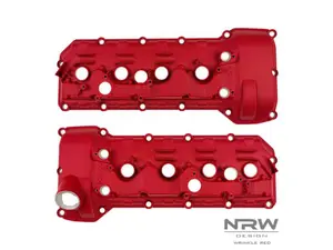 S65 Aluminum Valve Covers Wrinkle Red