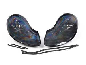 ES#4852302 - LHP-BOX97G-TM - 1997-2004 Porsche Boxster 986/911 996 LED Light Strip Projector Headlights w/ LED Turn Signal Lights (Glossy Black Housing/Smoke Lens) - Plug & Play Lighting Solution - US Spec Set - Add new life to the front of your Porsche! - Spec-D Tuning - Porsche