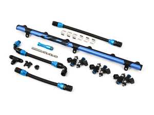 ES#4883228 - 601-0273 - S58 Port Injection Kit - Blue Anodized - 950cc Injectors - Add port injection to your BMW for greater power potential - Precision Raceworks - BMW