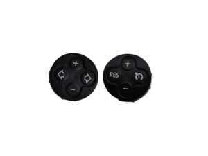 ES#4840167 - 32309289676 - Multifunction Steering Wheel Pads  Black - Priced As Set - Replacement and fix kit for silver or black steering wheel buttons that are usually worn or blemished.  Front plastic buttons only that snap in! - Bremmen Parts - MINI