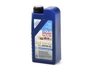 ES#2785254 - 2331 - Leichtlauf High Tech Engine Oil (5w-40) - 1 Liter - Ideally suited for modern gasoline and diesel engines with multi-valve and turbocharging technology - Liqui-Moly - Audi BMW Volkswagen Mercedes Benz MINI Porsche