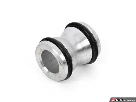 ES#4028087 - 06H121131C -  Aluminum Water Pump Union - With Seals - Featuring HD aluminum construction, offering a more robust design - Connection point between the oil cooler and the water pump assembly, includes o-rings - URO Premium - Audi Volkswagen