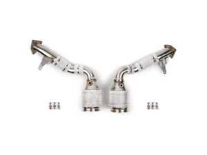 ES#4920646 - FS.POR.MCN3.SC - Fabspeed Porsche Macan 2.9L V6 Sport Cats (2019-2023+) - Made from 100% T304 stainless steel! German-imported 200-cell HJS catalytic converters for significantly improved performance and sound! - Fabspeed - Porsche