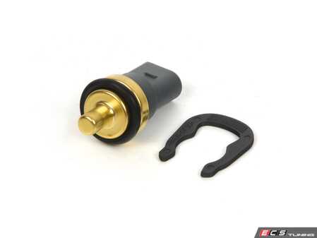 ES#2996744 - 06A919501A - Coolant Temperature Sensor - 2 Pin - Monitors coolant temperature for fan control & gauge readings. Includes gasket & securing clip - URO - Audi Volkswagen Porsche