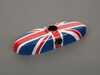 ES#4505045 - 82252336849 - Union Jack Cover Rearview Mirror - Attaches to the back of the center mirror : manual dip or auto dip - ECS - MINI