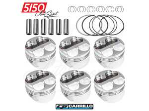 ES#4920803 - CP-FPS-M54-B25 - CP Forged Piston Set - BMW M54B25 - 84.50mm Bore - 8.5:1 CR - CP Carrillo - BMW