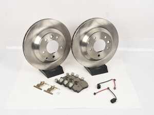 ES#4920743 - KOE4500 - Rear Brake Service Kit Autospecialty OE Replacement - (330x28) *Scratch And Dent* - Stock replacement brake kit with hardware, featuring OE replacement brake rotors and ceramic pads - Scratch & Dent - Audi Volkswagen Porsche