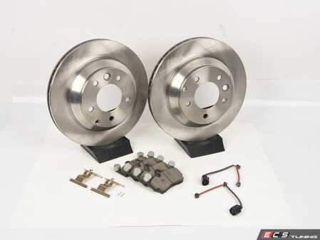 ES#4920743 - KOE4500 - Rear Brake Service Kit Autospecialty OE Replacement - (330x28) *Scratch And Dent* - Stock replacement brake kit with hardware, featuring OE replacement brake rotors and ceramic pads - Scratch & Dent - Audi Volkswagen Porsche