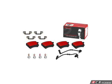 ES#4486906 - 95B698451H - Rear Brake Pad Set - does not include brake wear sensors - Brembo - Porsche