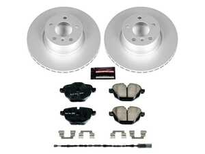 ES#3989076 - CRK6040 - Z23 Sport Geomet Coated Brake Kit - Rear - Includes Z23 brake pads, Geomet coated rotors, and stainless-steel hardware - Power Stop - BMW