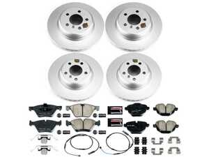 ES#4793951 - CRK6033 - Z23 Sport Geomet Coated Brake Kit - Front & Rear - Includes Z23 brake pads, Geomet coated rotors, and stainless-steel hardware - Power Stop - BMW