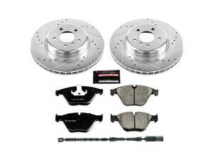 ES#3990040 - K6020 - Z23 Evolution Brake Kit - Front - The smart upgrade for BMW owners looking to improve braking performance, maintain a clean aesthetic, and enjoy reliable stopping in all driving conditions. - Power Stop - BMW