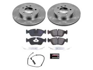 ES#3160193 - KOE869 - Z17 Stock Replacement Brake Kit - Front - Includes Z17 ceramic brake pads, rotors, and stainless-steel hardware - Power Stop - BMW