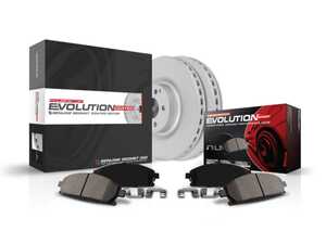 ES#4794562 - CRK7899 - Z23 Evolution Sport GEOMET Coated Brake Kit - Rear - Includes Z23 Carbon-Fiber Ceramic Brake Pads, Geomet coated rotors, and stainless-steel hardware - Power Stop - BMW