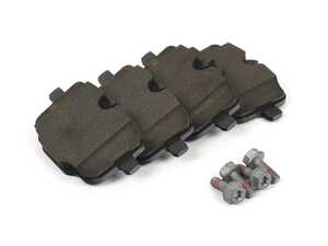 ES#4852382 - EP24-1850 - Rear ECS EP24 "Enthusiast Peformance" Brake Pad Set - This enthusiast-developed high-performance street and light track pad offers an ideal solution for the spirited commuter and weekend autocross driver alike. - ECS - BMW