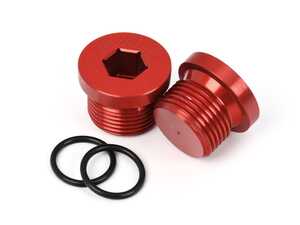 ES#4341850 - BMS-TCP-RED - Red Thermostat Caps (pair) - Burger Motorsports - BMW