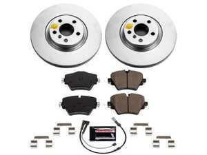 ES#3989307 - CRK7888 - Z23 Evolution Sport GEOMET Coated Brake Kit - Front - Includes Z23 Carbon-Fiber Ceramic Brake Pads, Geomet coated rotors, and stainless-steel hardware - Power Stop - BMW