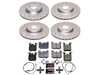 ES#4794431 - CRK7447 - Z23 Evolution Sport Brake Upgrade Kit - Front & Rear - Includes Z23 Carbon-Fiber Ceramic Brake Pads, Drilled & Slotted Zinc Plated Rotors, and stainless-steel hardware - Power Stop - BMW